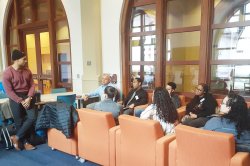 Photo of group at the Holmes Honors Alumni Mentoring Program Gathering