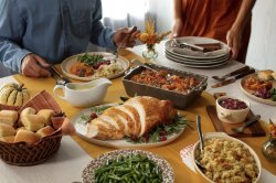 Photo of Thanksgiving meal