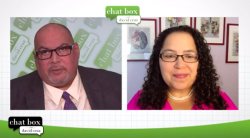 Dr. Stephanie Silvera with David Cruz on Chat Box