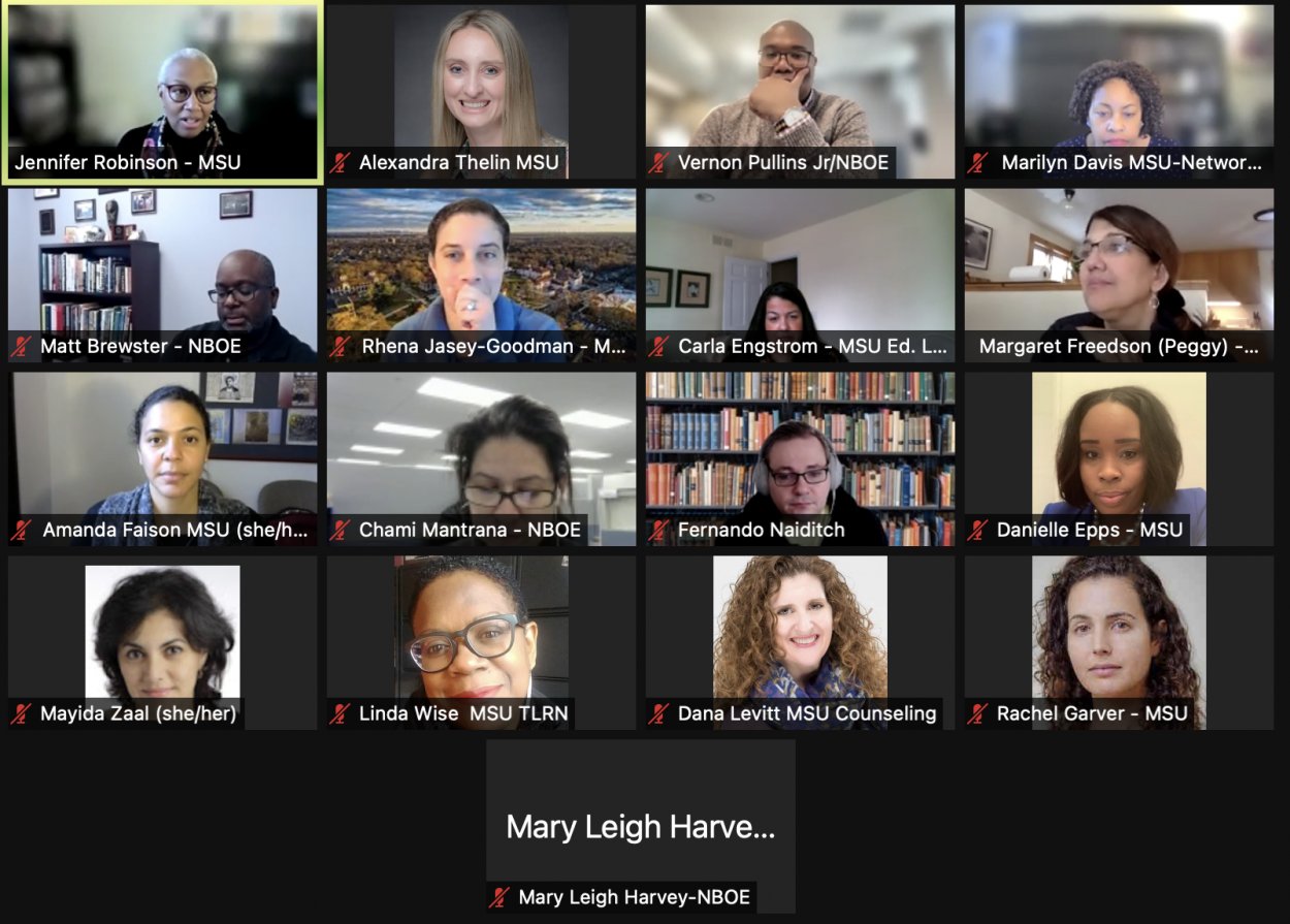 newark-board-of-education-and-msu-collaborative-virtual-meeting