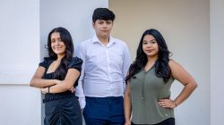 (From left) Wendy E. Islas, Kenneth Mosquera-Reinoso and Yaire Hernandez are among a half dozen Montclair State University students selected as 2022 American Heart Association Hispanic Serving Institutions Scholars. Islas and Mosquera-Reinoso are Health Careers Program students and Hernandez is studying Public Health.
