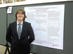 Robert Barrows presenting his research at the ACS National Meeting