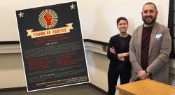 Feature image for English M.A. students and Prof. Patricia Matthew in conference presentations