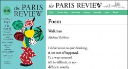 Feature image for Michael Robbins's Poetry in The Paris Review