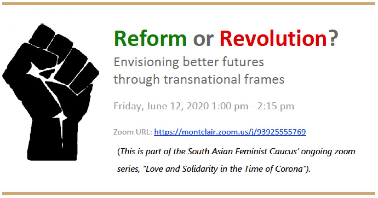 Reform Or Revolution? – College Of Humanities And Social Sciences ...