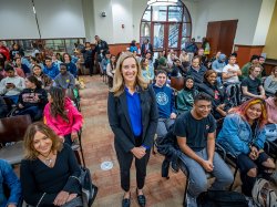 congresswoman Mikie Sherrill (NJ-11) visits campus for a special Q&A with students on policy and leaderhsip