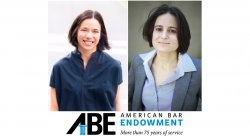 photos of Tarika Daftary-Kapur and Tina Zottoli and a logo of American Bar Endowment below