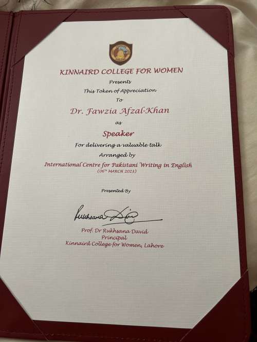 Fawzia Afzal-Khan Honored In Pakistan; Keynote In Thailand; Key Talks And  Publications During Her Sabbatical – College Of Humanities And Social  Sciences - Montclair State University