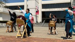 Korean Day also featured a drum performance. Photo courtesy of Yun Kim.