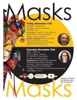 Flyer for the "Masks" event