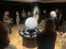 Photo of the "The Age of Black Metal" exhibit at the Segal Gallery