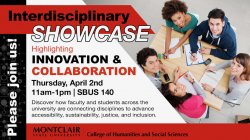 event flyer Interdisciplinary Showcase