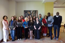 group of award winners stand together at 2026 Dean's Recognition Awards