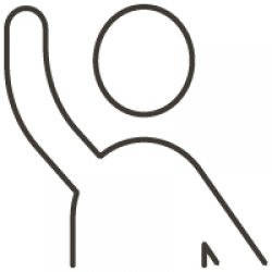 clip art stick-figure waving