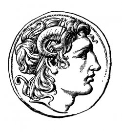 drawing of ancient greek figure
