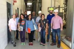group on tour of energy plant
