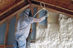 spraying insulation
