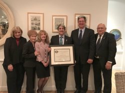 The Coccia Family with recipient of Cav. Joseph Coccia Jr. Language, Heritage and Culture Award, Dean/Distinguished Professor Anthony Tamburri