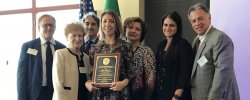 Image of the 2017 award recipient with stakeholders.