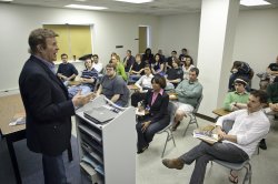 Morrow spoke about his life, and about the past, present, and future of radio.