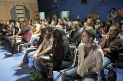 A capacity audience was on hand to hear Blackmon speak.