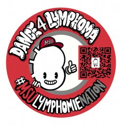 Graphic Logo Treatment of Lymphoma Cancer Cell