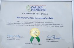 Walk4Hearing Certificate