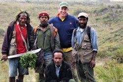 Dr. Thomas in New Guinea with Kaijende Forest Stewards, an alpine ecosystem and conservation area.