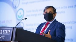 Dr. Pankaj Lal speaking at the CESAC Summit