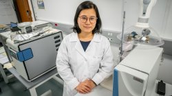 assistant professor Ying Cui in her lab