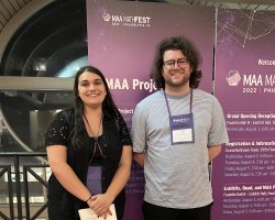 Wiley Debs and Sarah Acquaviva at MathFest 2022