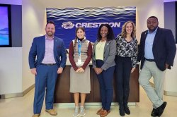 CSAM Career Services staff with members of Crestron Electronics
