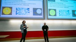 Joseph David Quinn-Vitabile and Mark Miuccio presenting at Casabona Competition