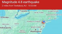 Tewksbury NJ 4.8 magnitude earthquake from April 5 2024