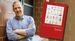 Photo of Jonathan Greenberg and his new book "The Cambridge Introduction to Satire"