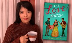 pHoto of Priyanka Taslim and her book "The Love Match"