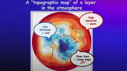 topographic map of a layer of the atmosphere