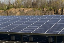 Solar panels in parking lot #60