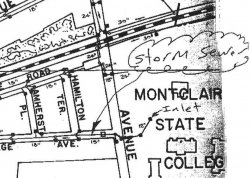 A portion of the old campus stormwater map