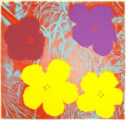 Flower print by Andy Warhol