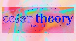 Image of the cover logo for the Zine Color Theory volume 2