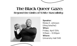 black & white the black queer gaze Myles E. Johnson event on April 12