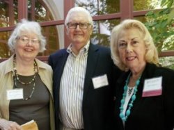 From left: Mary Derengowski-Stein, William McCreath, and Maria Schantz '60 MA at the Montclair State Retirees Luncheon, June 4, 2013
