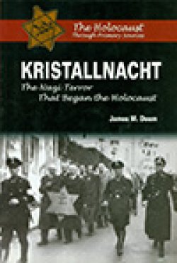 Photo of book cover of Kristallnacht.