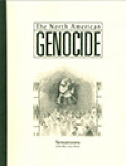 Photo of book cover of The North American Genocide.