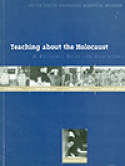 Photo of book cover of Teaching About the Holocaust.