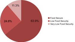 Pie graph for food security 2018