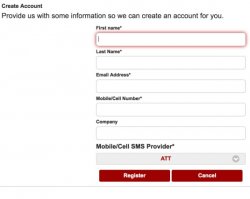 Account creation on guest wireless