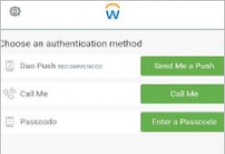 authentication method screen