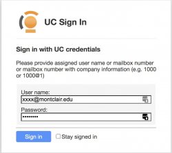 UC sign in